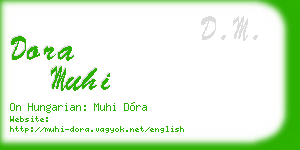 dora muhi business card